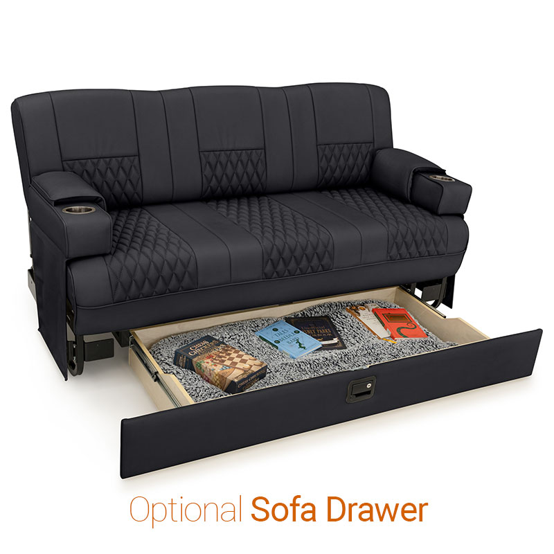 ❤️LUXE163AKMBB×gravis KONA Qualitex Gravitas SL RV Sofa Bed, RV Furniture - Shop4Seats.com