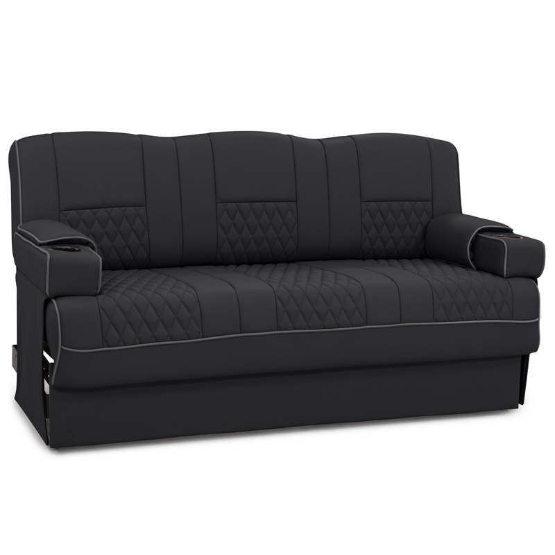 Qualitex Gravitas SL RV Sofa Bed, Two-Tone Leather | Shop4Seats