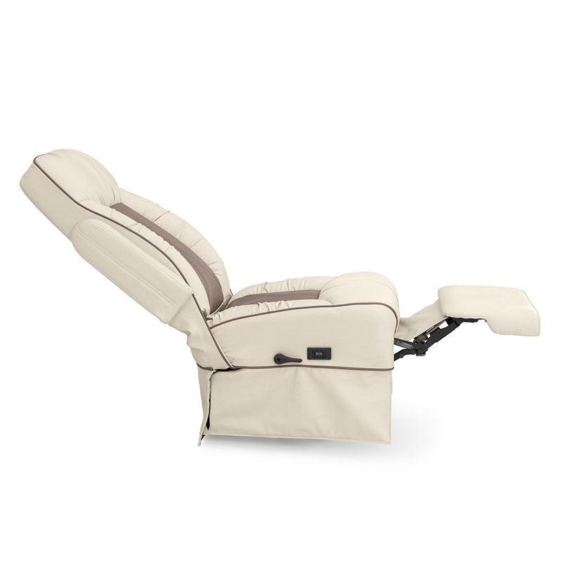 Qualitex De Leon LX RV Captain Chairs, Power Legrest, Two-Tone