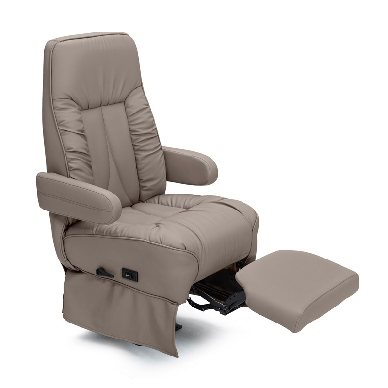 Qualitex De Leon LX RV Ultimate Leather Captain Chairs, Power