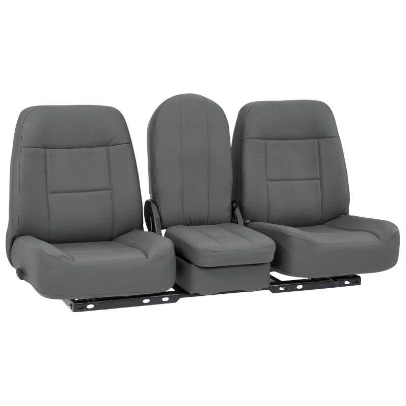 Qualitex Express Low Back 40-20-40 Truck Bench Seat, Leather