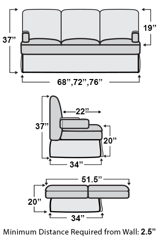 Qualitex Alameda Rv Sofa Bed