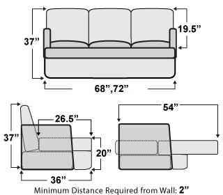 Qualitex Colorado Rv Sofa Bed Sleeper